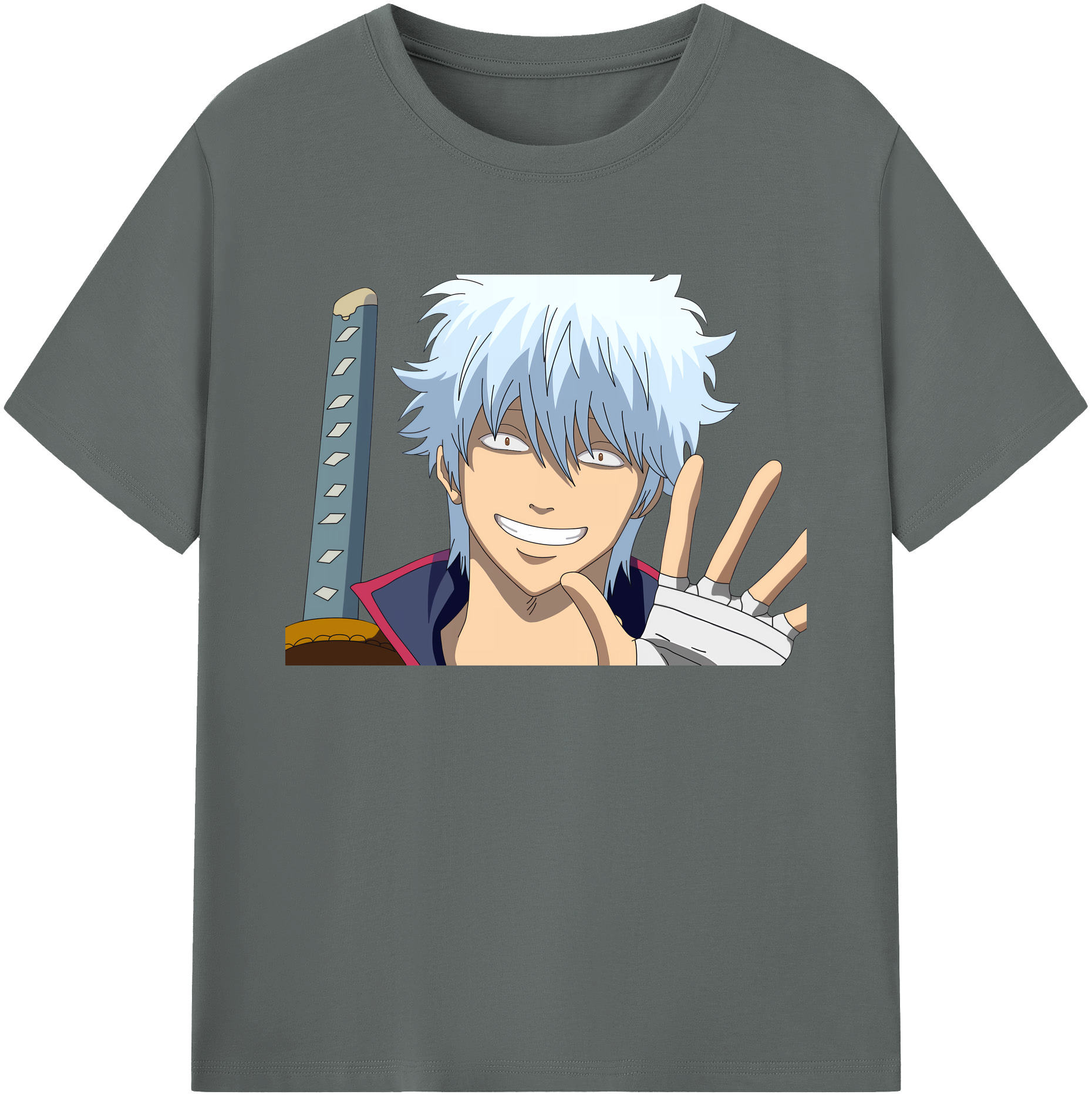 （画像用） ぎんたま 坂田銀時（さかたぎんとき） 神楽 志村新八（しむら しんぱち） GINTAMA Sakata Gintoki Kagura Shimura Shinpachi 綿100％ メンズ半袖Tシャツ｜肌触りやわらか＆通気性